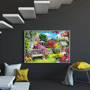 Colorful Garden 5D DIY Full Round Drill Diamond Painting Landscape Beadwork