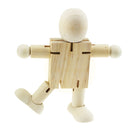 DIY Home Decoration Joint Wooden Puppet Deformation puppet White Embryo Robot