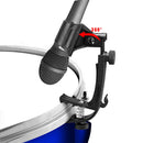 2x Microphone Clip Stand Holder Adjustable Shockproof Drum Rim Mic Bracket Newly