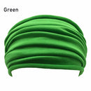 Hair Band Wide Sports Headband Turban Running Headwrap Fold Yoga Hairband