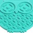 Dog Feeding Lick Mat Cat Feeder Licking Pad Slow Food Feeder Bowls (Blue) Newly