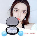 Portable Travel Square Contact Lens Case Set Invisible Glasses Wearing Tools