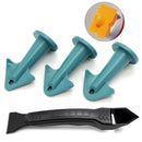 Caulking Nozzle Scraper Set Grout Tile Joints Floor Remover Tool (Sky Blue)