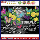 5D Butterfly Letters Partial Special Shape Diamond Painting DIY Wall Art Cr