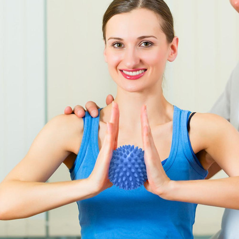 PVC Hand Massage Ball Hedgehog Sensory Training Grip Physiotherapy Fitness