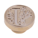 Retro Flower Letter Envelope Sealing Wax Copper Seal Stamp Post Decor(J) Newly