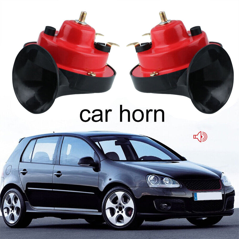 105dB Car Horn 12V for Trucks, Electric Double Snail Horns, for Train Vehicle