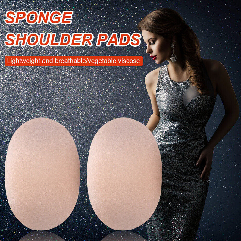 1 Pair Shoulder Push-up Pad Adhesive Enhancer Soft Foam Sponge Cushion (01)