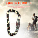 Fast Hang Buckle D-Ring Keychain Clip Safety Lock Climbing Carabiner (B)