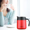 350ml Stainless Steel Vacuum Flask Handle Lid Portable Water Cup (Red) Newly