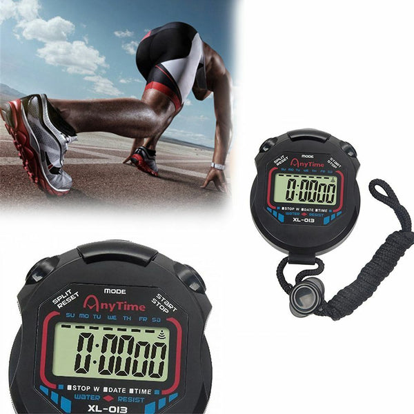 With Strap Professional Time Counter Digital Timer LCD Stopwatch Chronograph