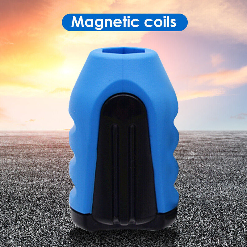 Strong Magnetizer Drill Bit Magnetic Ring Magnet Screwdriver Bits (Blue)
