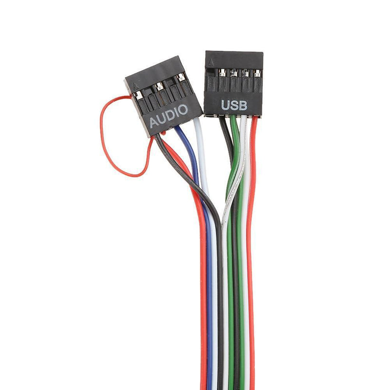I/0 Audio Output Input Dual USB Front Panel Board Cable for Computer Case Newly