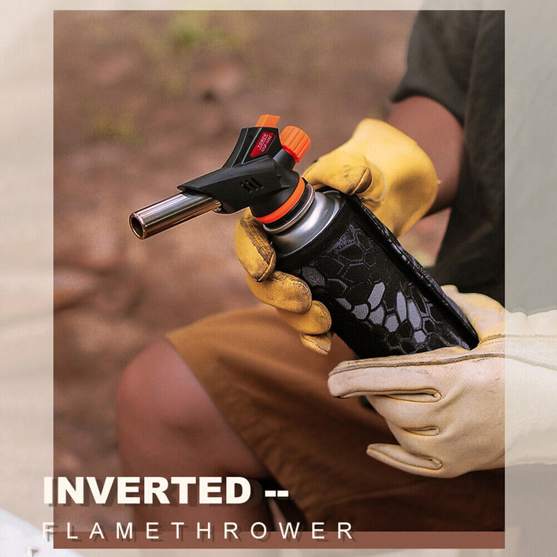 Universal BBQ Gas Torch Flame Gun Stainless Steel Butane Gas Spray for Household