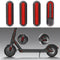 8pcs Wheels Hub Cap Protective Shells Reflective Stickers for M365 (Red)