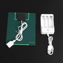 2W 6V USB Output Solar Battery Charger + AA Rechargeable Battery Charger Newly