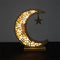 Eid Decor Wooden Ornament Moon LED Light EID Mubarak Light Night Lamp