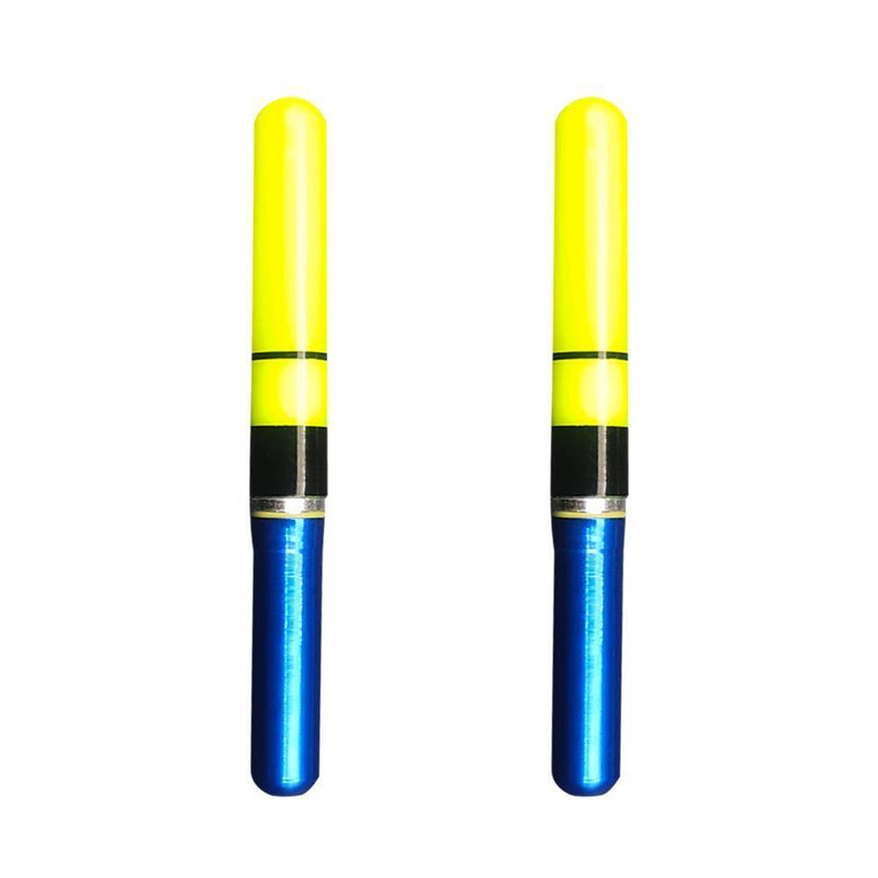 2pcs Luminous LED Light Stick Electronic Sea Fishing Rod Float Tube (Red)