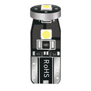 10pcs T10 3030 3SMD LED Wedge Car Clearance Light Bulbs (White LED+Black)