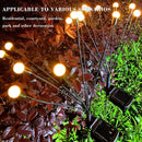 Outdoor Solar Powered LED Lights kit Landscape Garden Firefly Swaying Light Law!