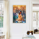 Girl and Wolf Oil Paint By Numbers Kits Canvas Picture Wall Art DIY Craft Color