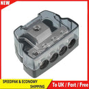 4 Way Power Distribution Block 0GA in to 4GA Out for Car Audio Stereo Amplifier
