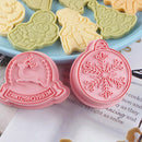 8pcs Mold Baking Christmas Cartoon Elk Santa Claus Cookie Cutter Diy Pastry`