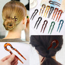 Fork Hair Accessories U Shape Hair Clip Hair Sticks Hairpin Acetate hairpins