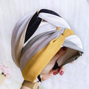 Headwear Striped Wide Side Headband Cross Knot Turban Women Hairband Hair Hoop