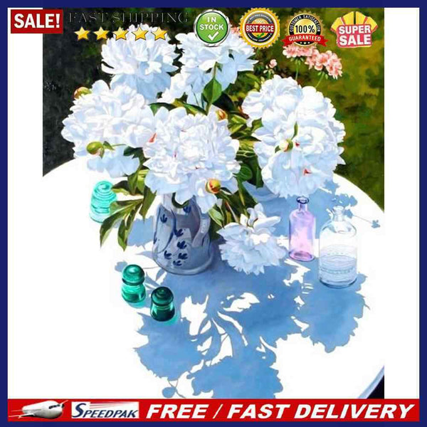 Bouquet on Table Oil Paint By Number Kit DIY Frameless Drawing Picture for Ad