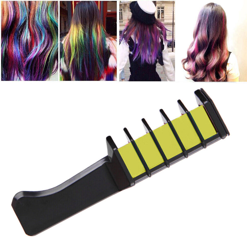 Practical Pro Salon Fast Coloring Hair Chalk Dyeing Combs Temporary Hair Cr