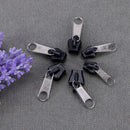 6pcs/set Universal Fix Zipper Repair Kit Replacement Zip Slider(Half black)