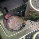 Bling White Car Accessories Women Cup Holder Insert Interior Coaster Auto R2O6