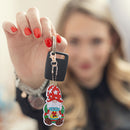 10/21pcs Keychain Pendant Handmade DIY Mosaic Christmas Gnome Bag Accessories