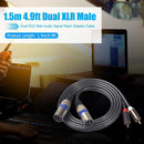 Dual XLR Male to RCA Male Cable 2 XLR to 2 RCA Plug Adapter Audio Extension Wire
