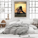 DIY Oil Paint by Numbers Abstract Smoke Coded Hand Painted Drawing Home Decor