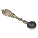 Portable Retro Fire Color Seal Paint Spoon Wood Handle Melting Stamp Metal