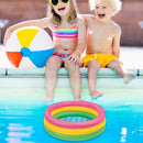 Inflatable Swimming Ring Thickened PVC Pool Floats Water Circle Beach Party Toys