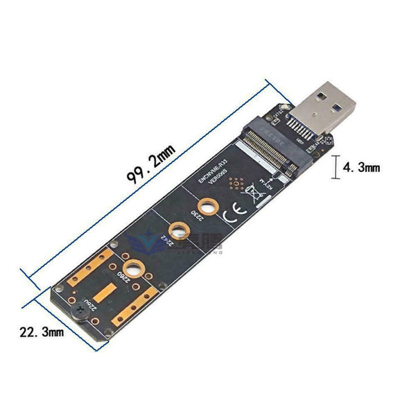 M.2 to USB Adapter M Key NGFF M2 PCIe SATA to USB 3.1 SSD Gen Type Card A 2 T7A7