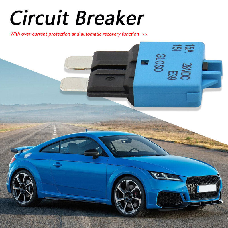 Boat Marine RV Circuit Breaker ATC Blade Fuse Manual Reset Resettable 15 Am