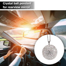 Rhinestone Ball Car Pendants Rearview Mirror Hanging Ornaments Auto Accessories