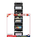 Over The Door Hanging Organizer 5 Large Pockets with Clear Window (Black) Newly