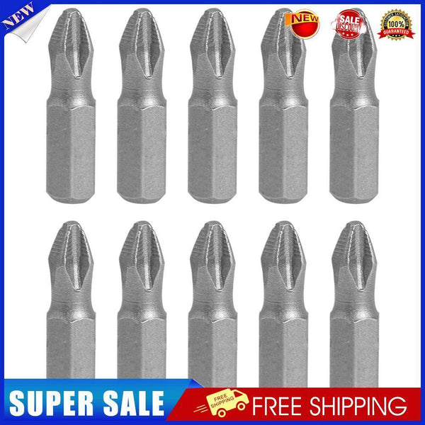 25mm Magnetic Anti Slip Long Reach Electric Screwdriver PH2 S2 Bits (10pcs)