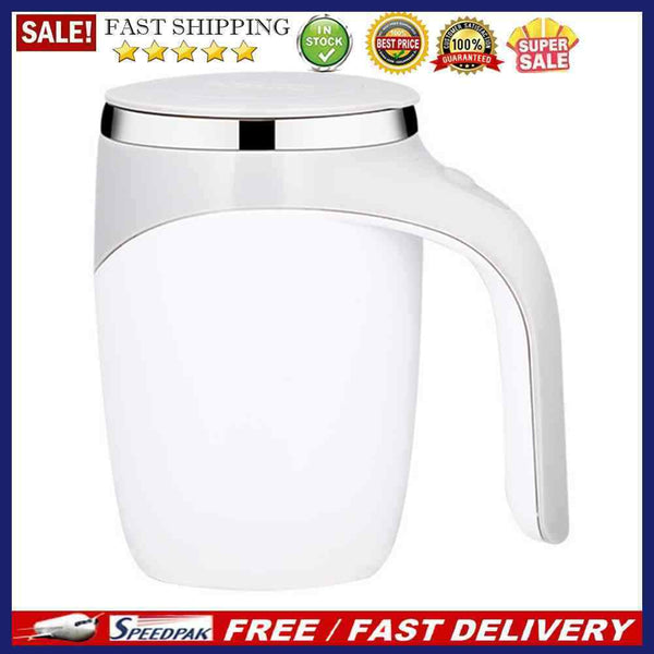380ml Automatic Stirring Magnetic Mug Stainless Steel Coffee Electric Lazy Cups