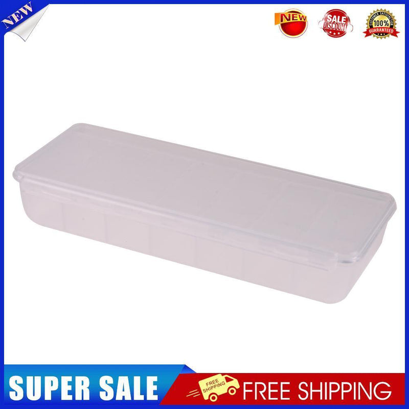 Large Travel Pill Cases Portable 7-Day Medicine Box Tablet Container(Clear)