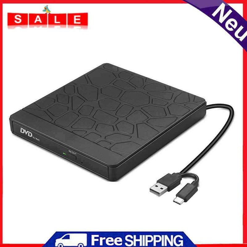 USB 3.0 External DVD CD Writer Drive Burner ROM Disk Reader Portable VCD Player