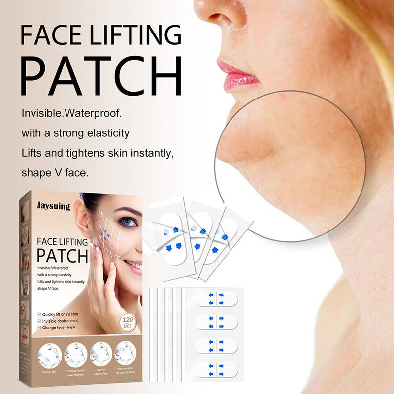 120pcs Invisible Face Stickers V Shape Neck Eye Double Chin Lift Tapes Patch