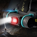 Lighting Night Riding Strong Light XPG+LED Headlight White Light Red Head Lamp