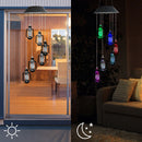 Solar Lanterns Wind Chime, Color Changing LED Light Wind Bell for Outdoor Newly