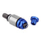 1 Pair M5x0.8mm Fork Air Bleeder Valves for Motocross Dirt Bike (Blue)